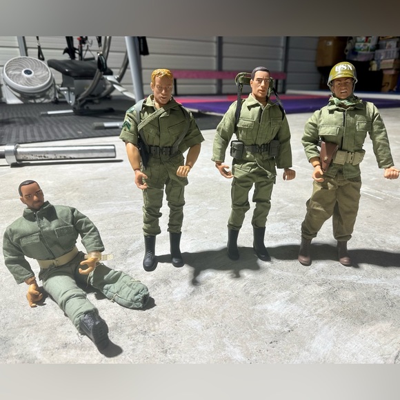 Lot of 4 Formative International GI Joe Solider Action Figures - Picture 3 of 3